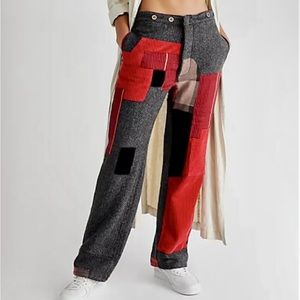 Sandrine Rose vs SR x Free People Worker Patch Pant in Austin